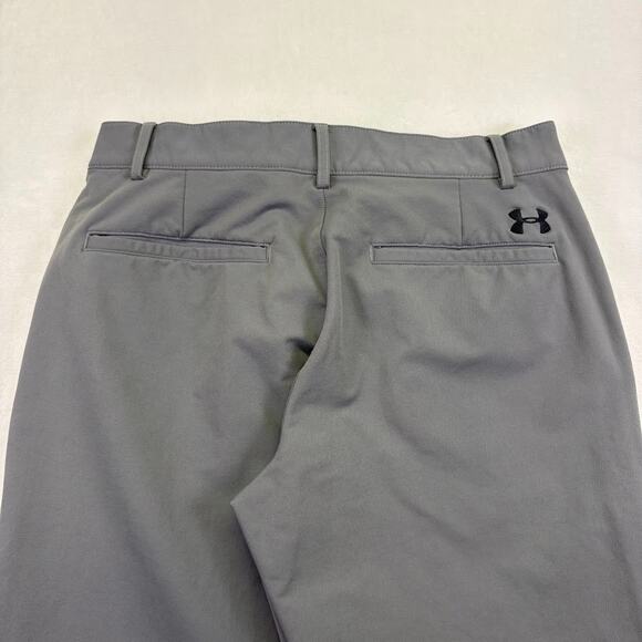 Under Armour Storm Flat Front Chino Pants Rain Golf Mens Size 32 x 32 Gray - Picture 4 of 12